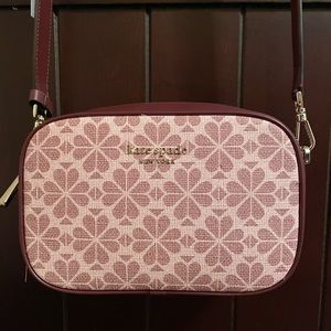 Kate Spade Pink Multi Spade Flower Crossbody Camera Bag